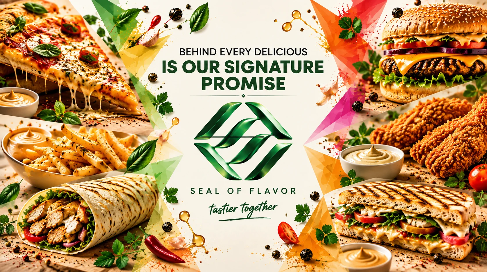 Seal of Flavor: behind every delicious is our signature promise. Tastier together.